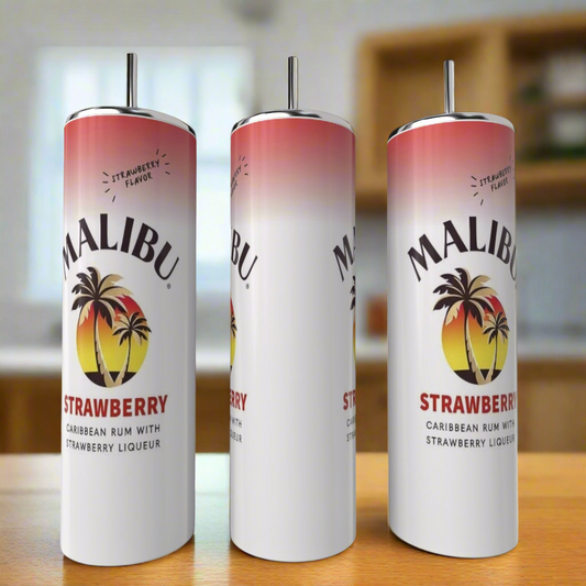 Malibu Double Sided 20oz Tumblers-add on Removable 3D Lid