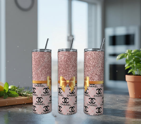 Pink Bow 20oz Stainless Steel Tumbler