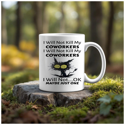 Coworker Cat Ceramic Mug