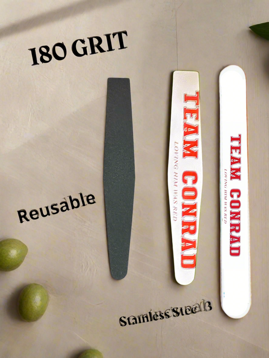 Team Conrad 180 grit stainless Steel Nail File
