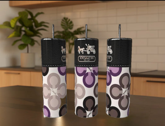 Blue or Purple Luxe 20oz Stainless Steel Tumbler