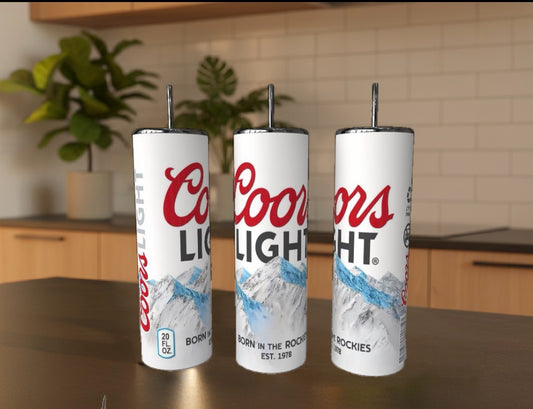 Coors Light 20oz Stainless Steel Tumbler