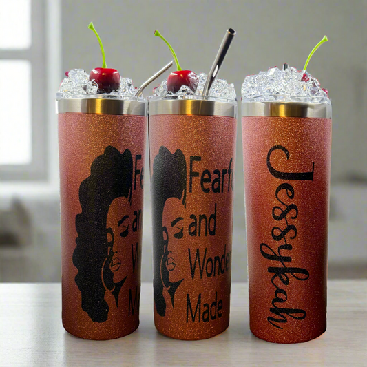 Custom 20oz Tumbler with 3D Lid Topper