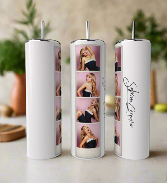 Sabrina Carpenter Photo Strip Tumbler