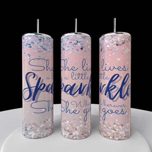 A Little Sparkle 20oz Skinny Tumbler