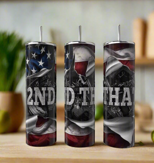 2nd Amendment 20oz Skinny Tumbler