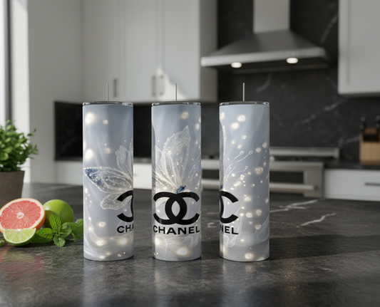 CC Monogram Aesthetic Stainless Steel Tumbler