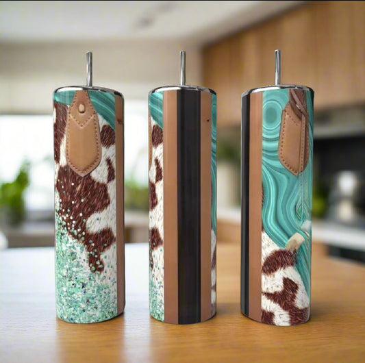 Teal Hide Purse 20oz Tumbler