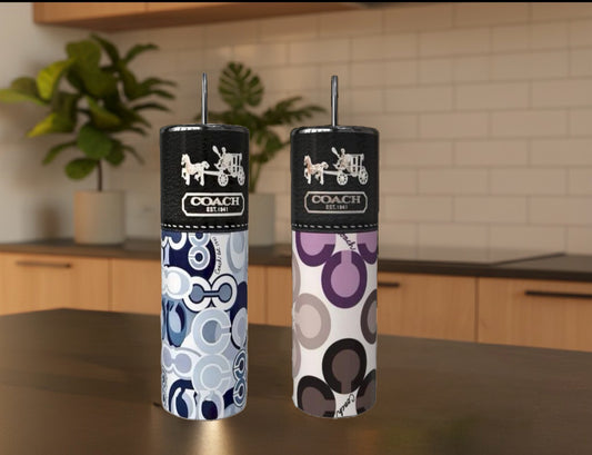 Blue or Purple Luxe 20oz Stainless Steel Tumbler