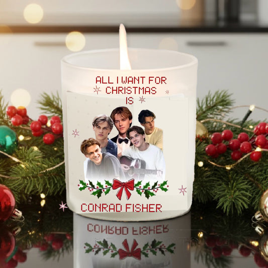 Conrad Fisher Candle: - Handmade Soy Wax Candle with Wooden Lid