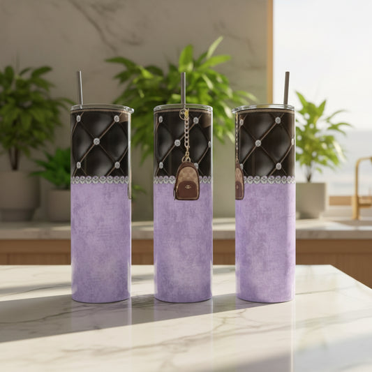 Purple Little Backpack 20oz Stainless Steel Tumbler