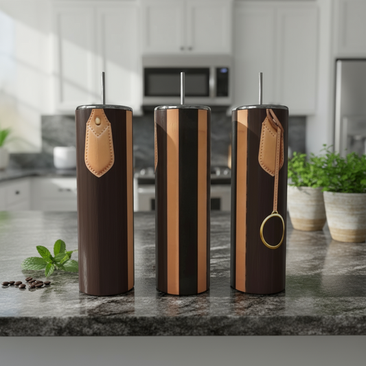 Brown Strap 20oz Tumbler