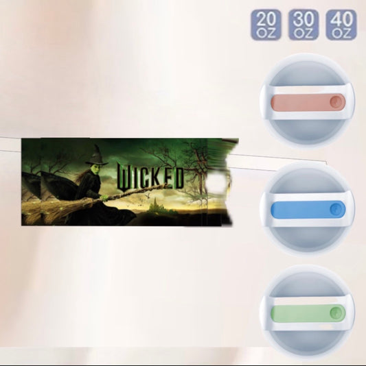 Green Or Pink Wicked -Lid Topper