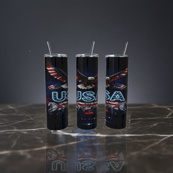 American Pride 20oz Skinny Tumbler