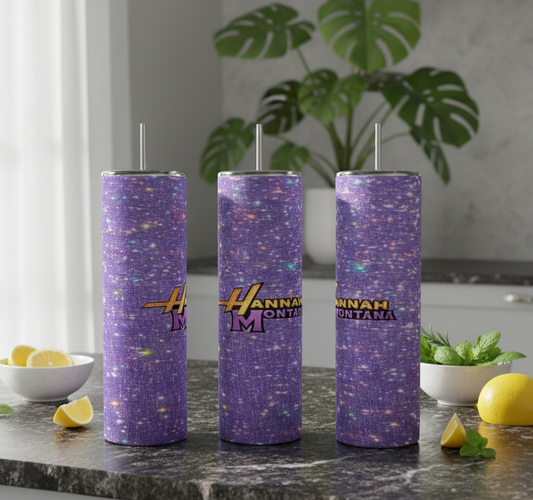 Purple Shimmer Hannah Montana | 20oz Stainless Steel Tumbler