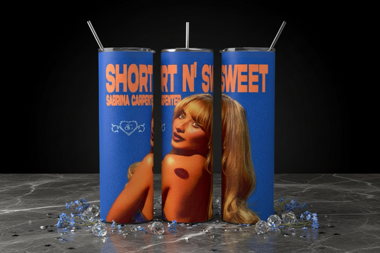 Vaso de 20 oz de Sabrina Carpenter, breve y dulce