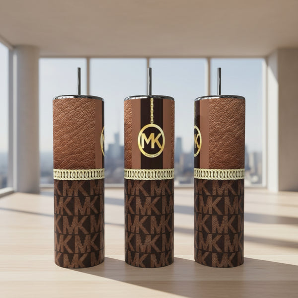 Brown Monogram 20 oz Skinny Tumbler