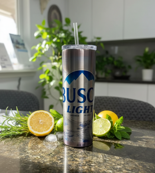 Busch Silver Stainless Steel Tumbler | 20oz