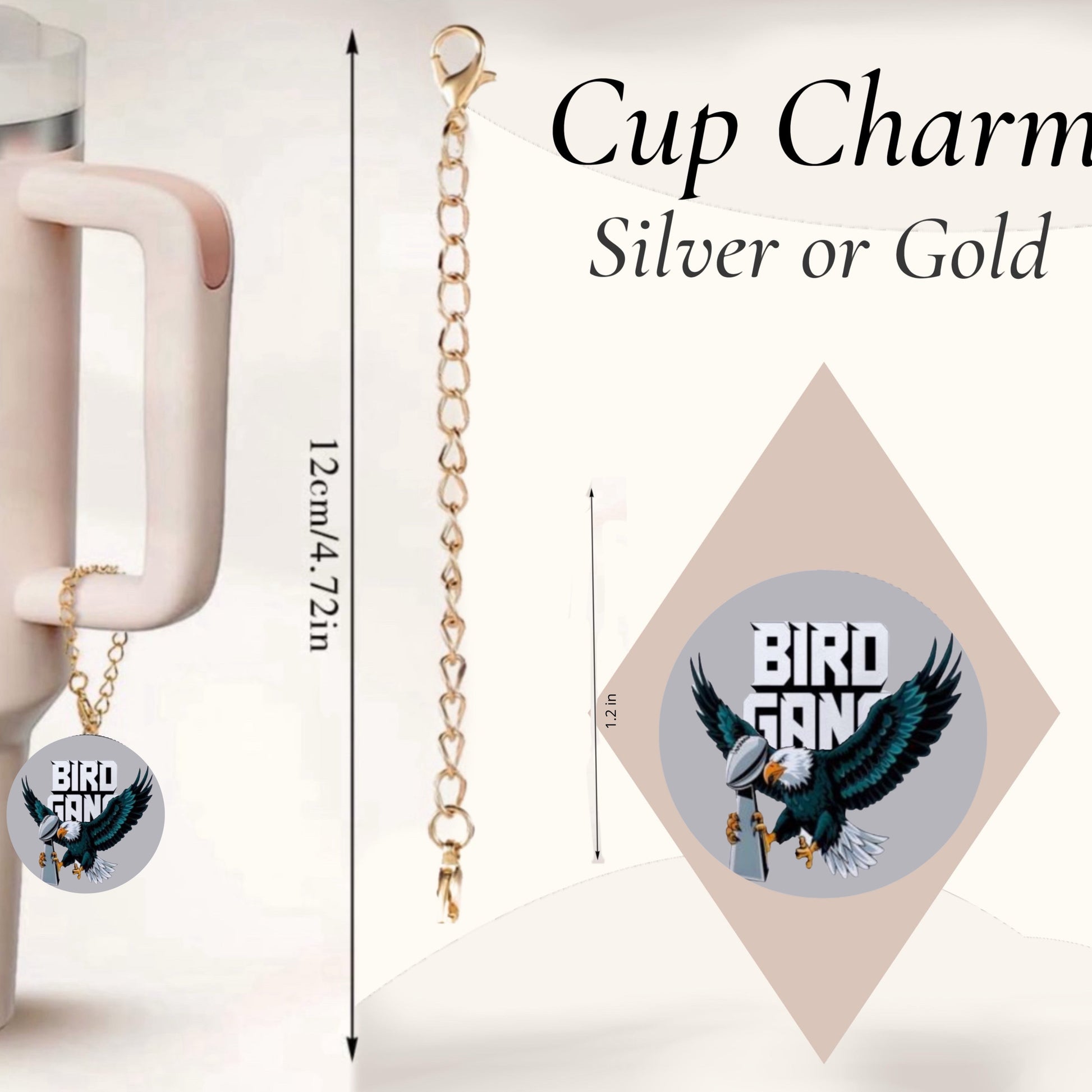 Bird Gang Charm Dangle | Cup Accessory