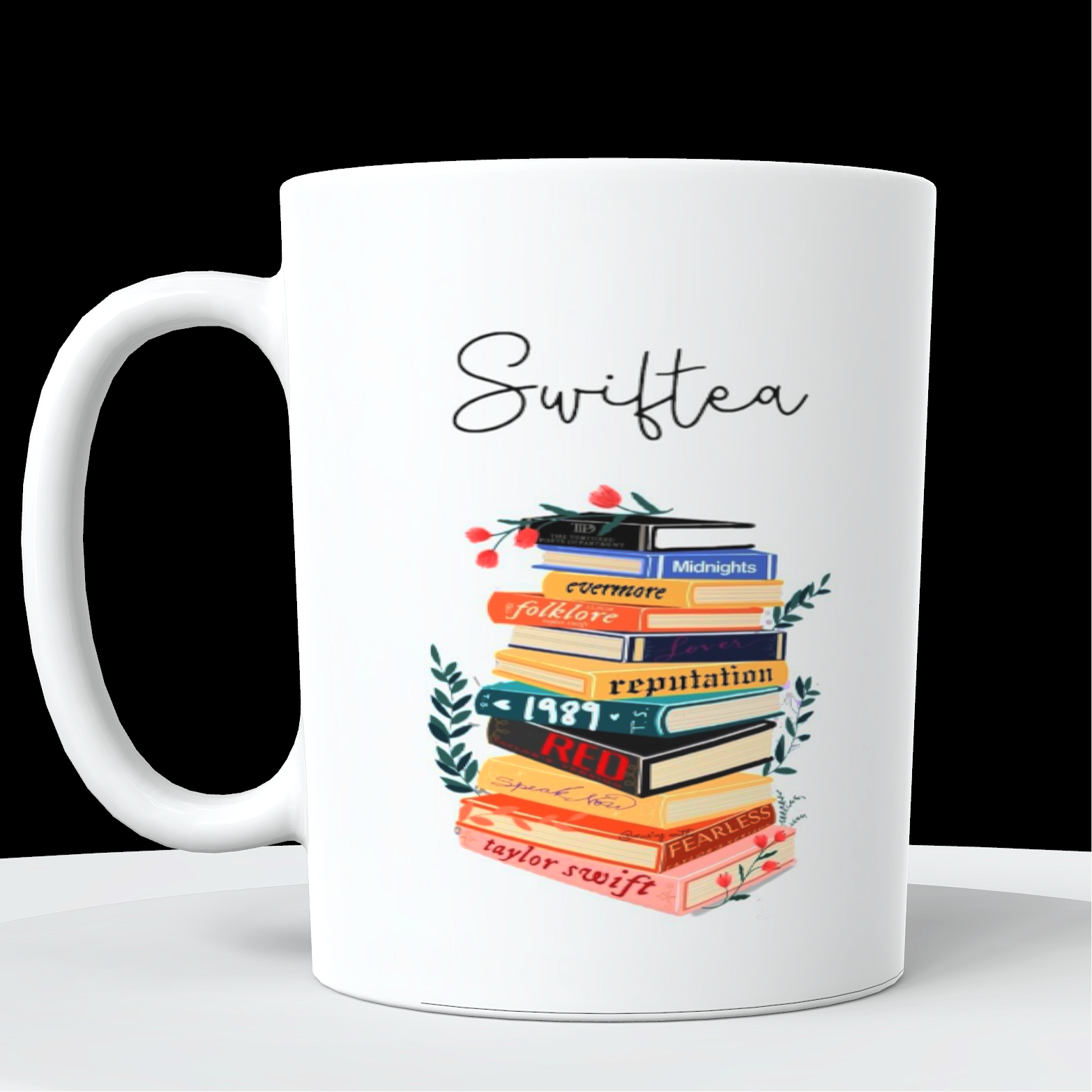 Swiftea Book Stack Mug – Aesthetic Gift for Fans