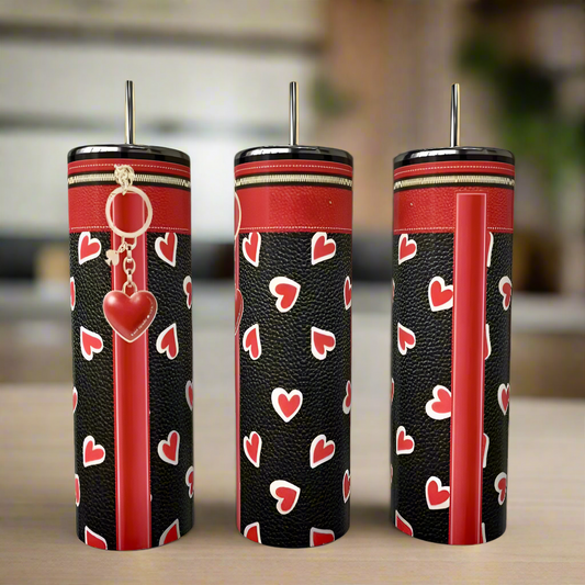 Red Heart Charm 20oz Tumbler