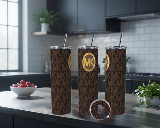 Monogram MK Luxe 20oz Stainless Steel Tumbler With Matching Lid Set