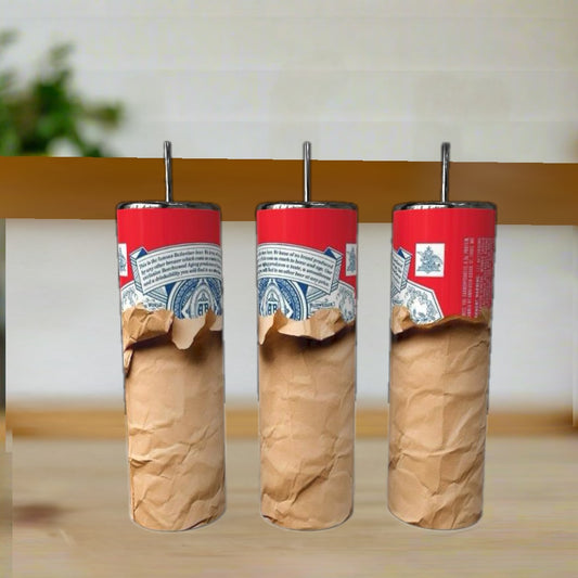 Brown Bag Beer 20oz Stainless Steel Tumbler