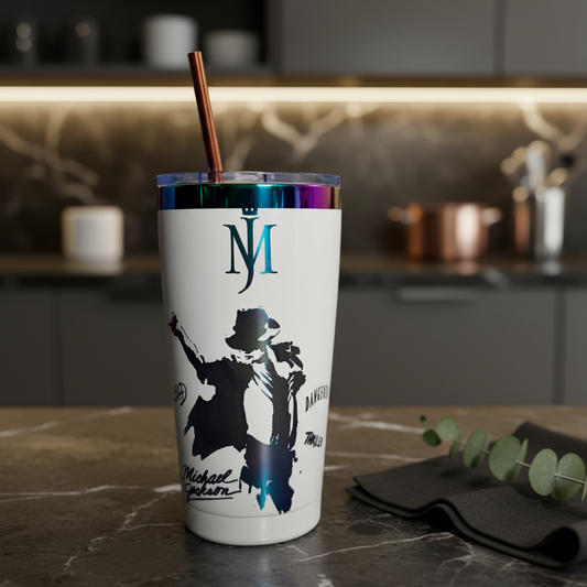 King Of Pop Silhouette 20oz Rainbow Stainless Steel
