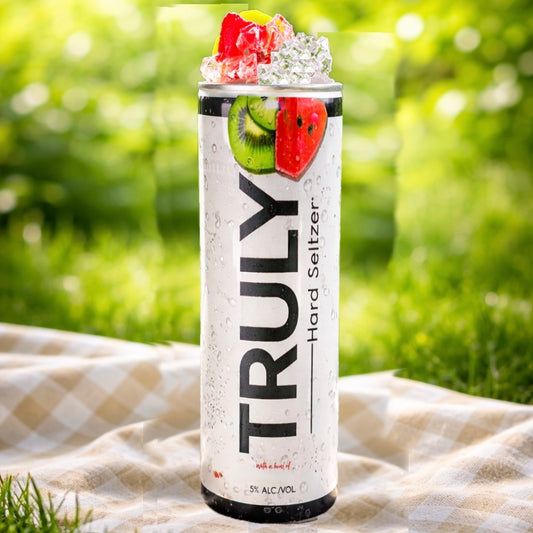 Vaso Truly de 20 oz con opción de tapa adicional | Adorno de tapa de hielo y fruta 3D | Verdaderos sabores