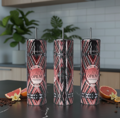 Luxe Perfume 20oz Skinny Stainless Steel Tumbler