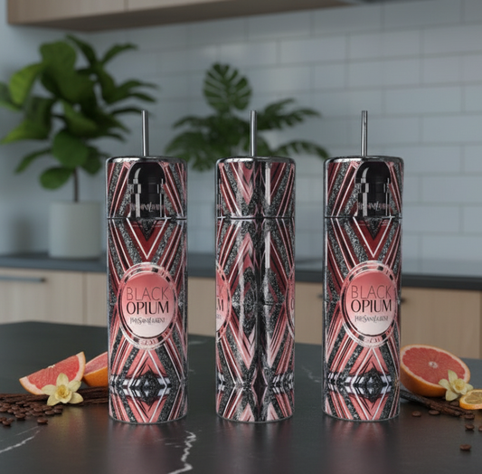 Luxe Perfume 20oz Skinny Stainless Steel Tumbler