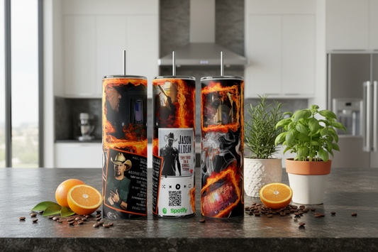 Jason Aldean 20oz Tumbler with working QR Code