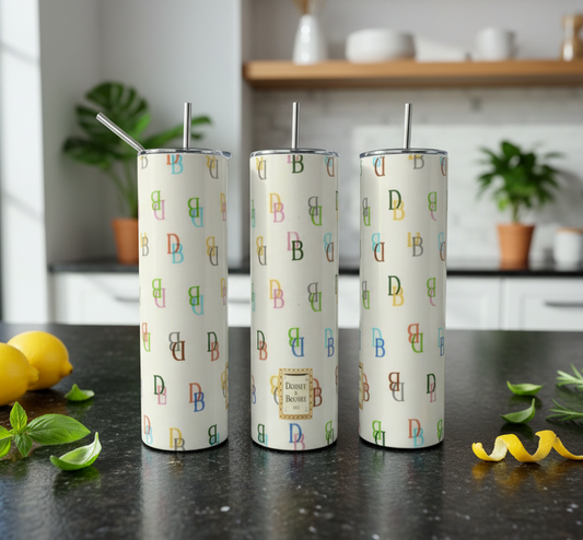 Multicolor | Monogram | Beige 20oz Tumbler