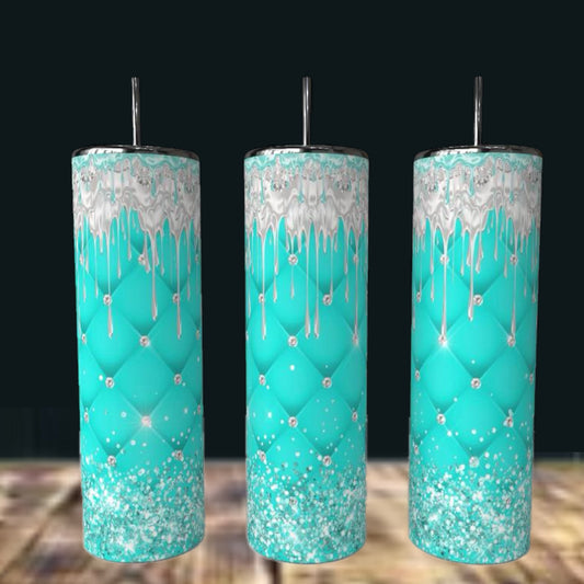 Teal Textured | Stainless Steel 20oz Skinny Tumbler