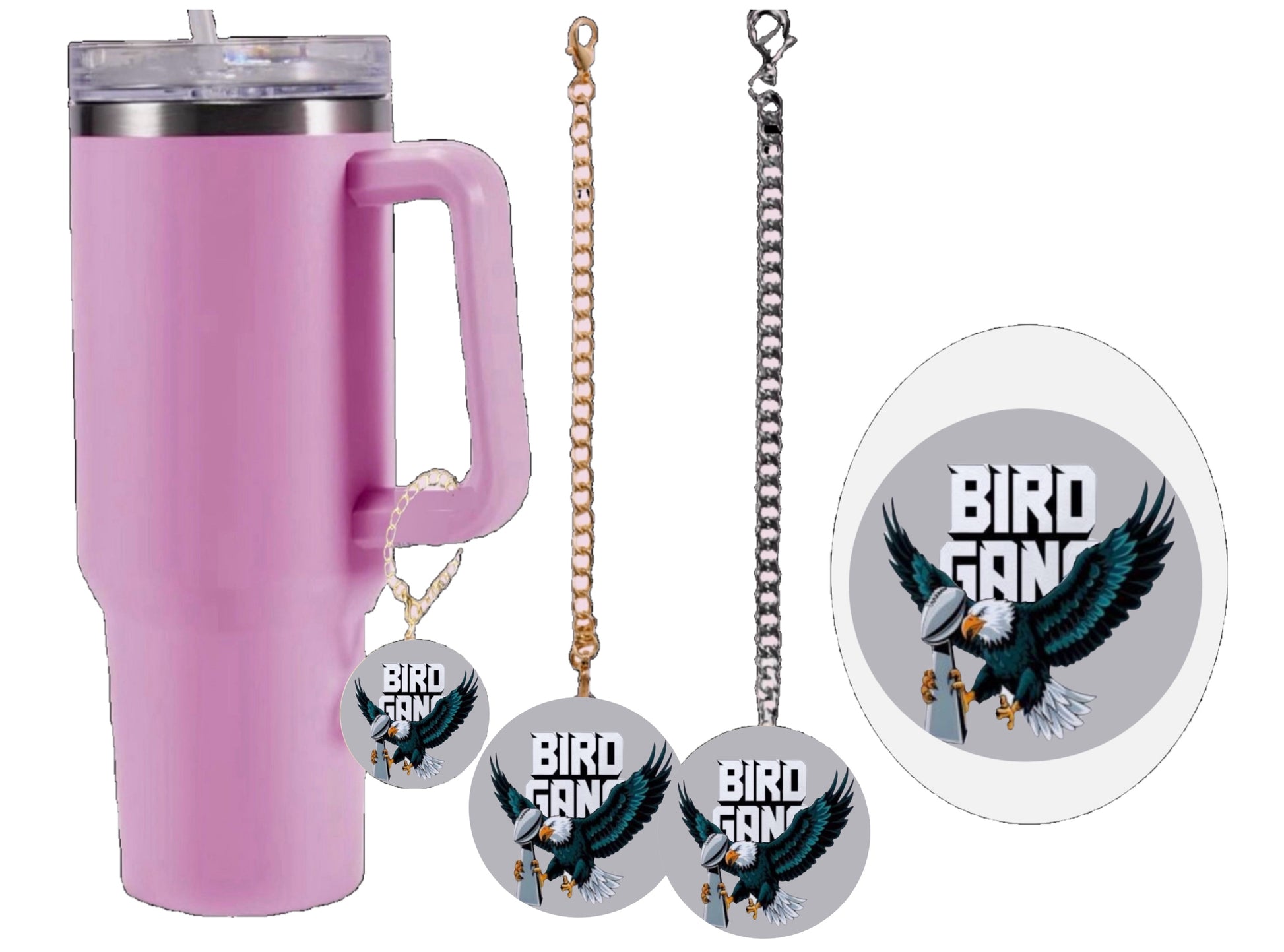 Bird Gang Charm Dangle | Cup Accessory
