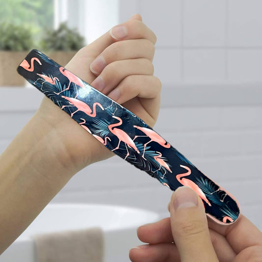 For the Love of Flamingos | 180 GRIT Stainless Steel Nail File Emery Board