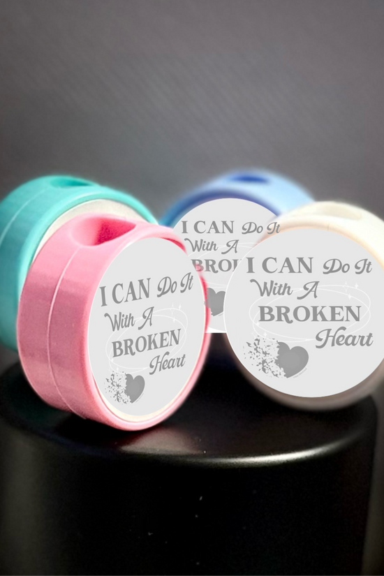 Broken Heart Straw Topper