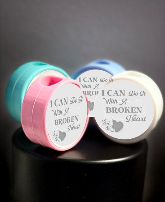 Broken Heart Straw Topper