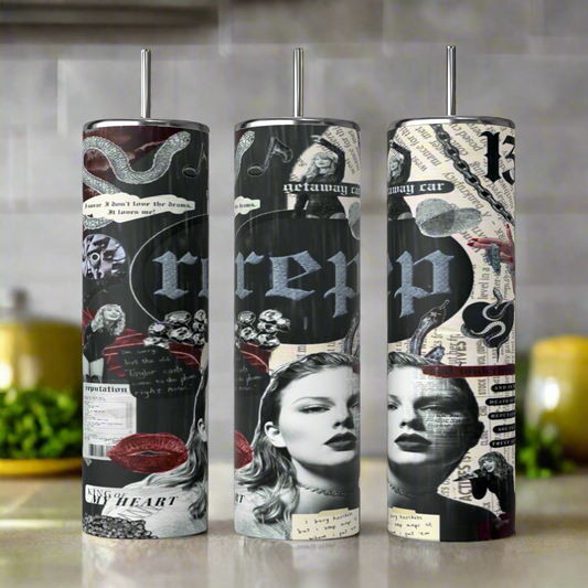 REP Collage SVG | Plantilla | Envoltura de vaso