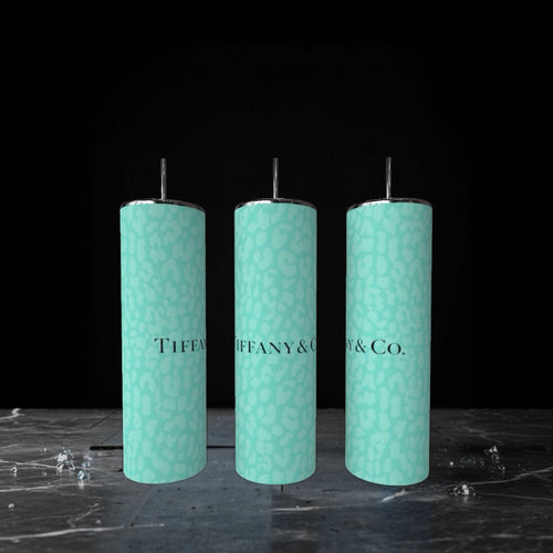 Teal Geo Tiff 20oz Stainless Steel Tumbler