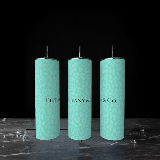 Teal Geo Tiff 20oz Stainless Steel Tumbler