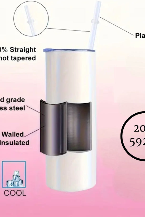 All’s Fair -20oz Skinny Tumbler with Lid and Reusable Straw