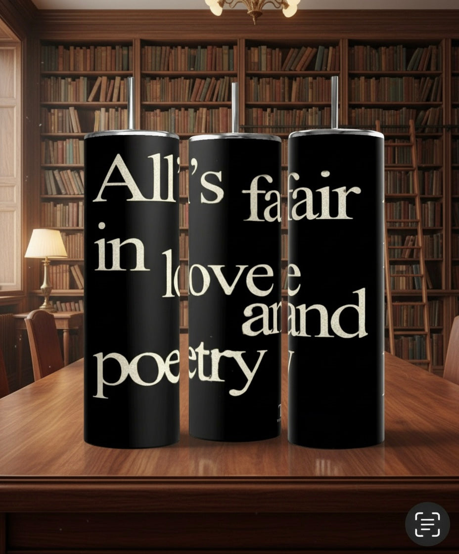 All’s Fair -20oz Skinny Tumbler with Lid and Reusable Straw
