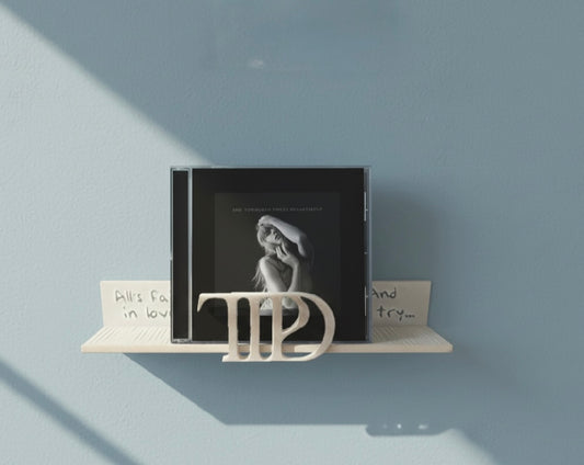 Tortured Poets Floating Album Display Shelf