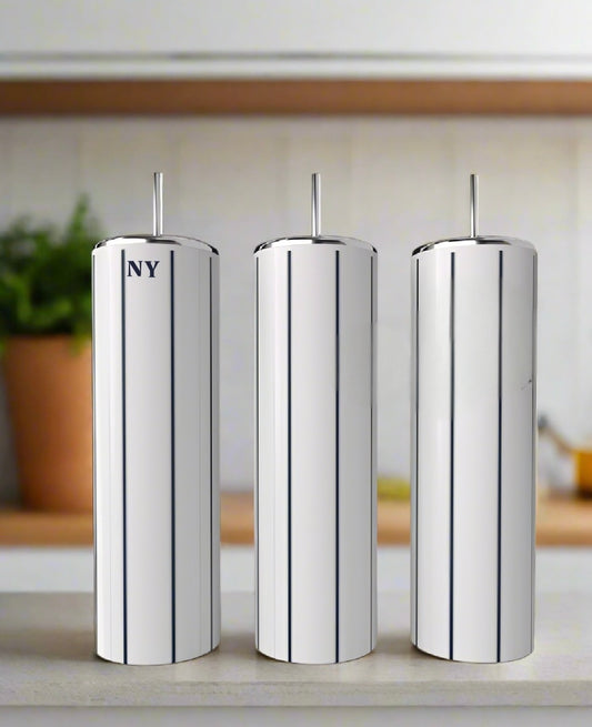 NY Pinstripes Stainless Steel 20oz Tumbler