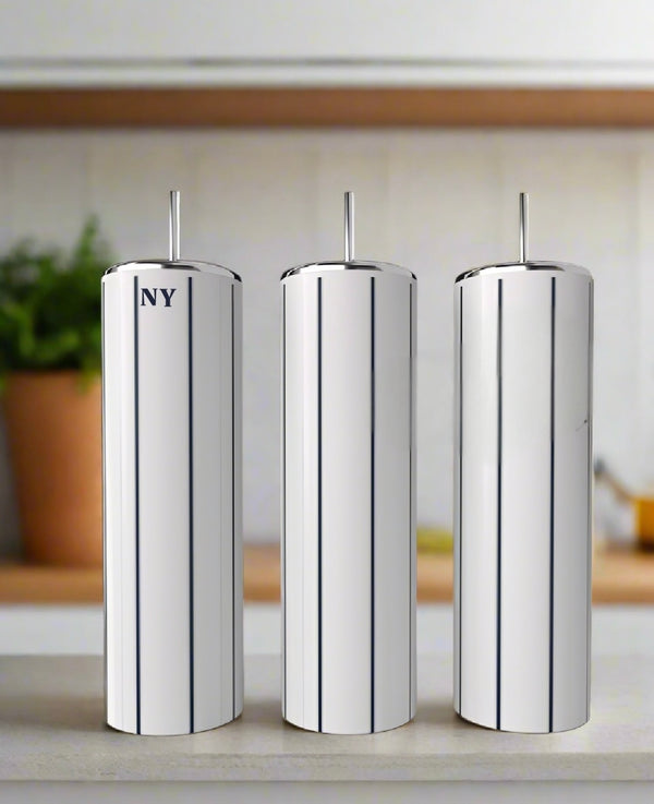 NY Pinstripes Stainless Steel 20oz Tumbler