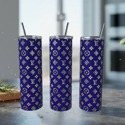 Blue & Gold LV 20oz Tumbler