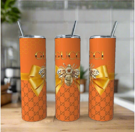 Orange & Yellow Luxe 20oz Stainless Steel Tumbler