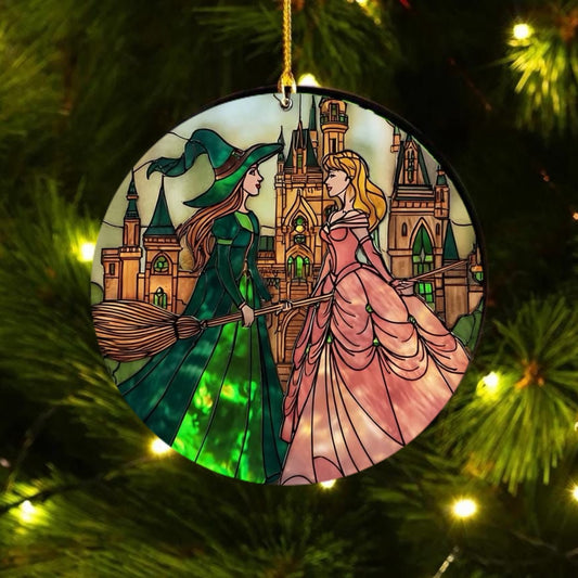 Good and Wicked Glass Tree Ornament