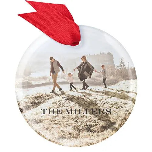 Personalized Glass Tree Ornament